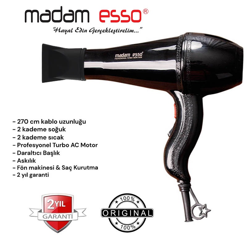 Madam Esso Profesionel Saç Kurutma Makinesi 1500W
